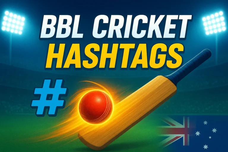 BBL Cricket Hashtags for Instagram, Twitter, YouTube, Spotlight, Shorts, and Reels